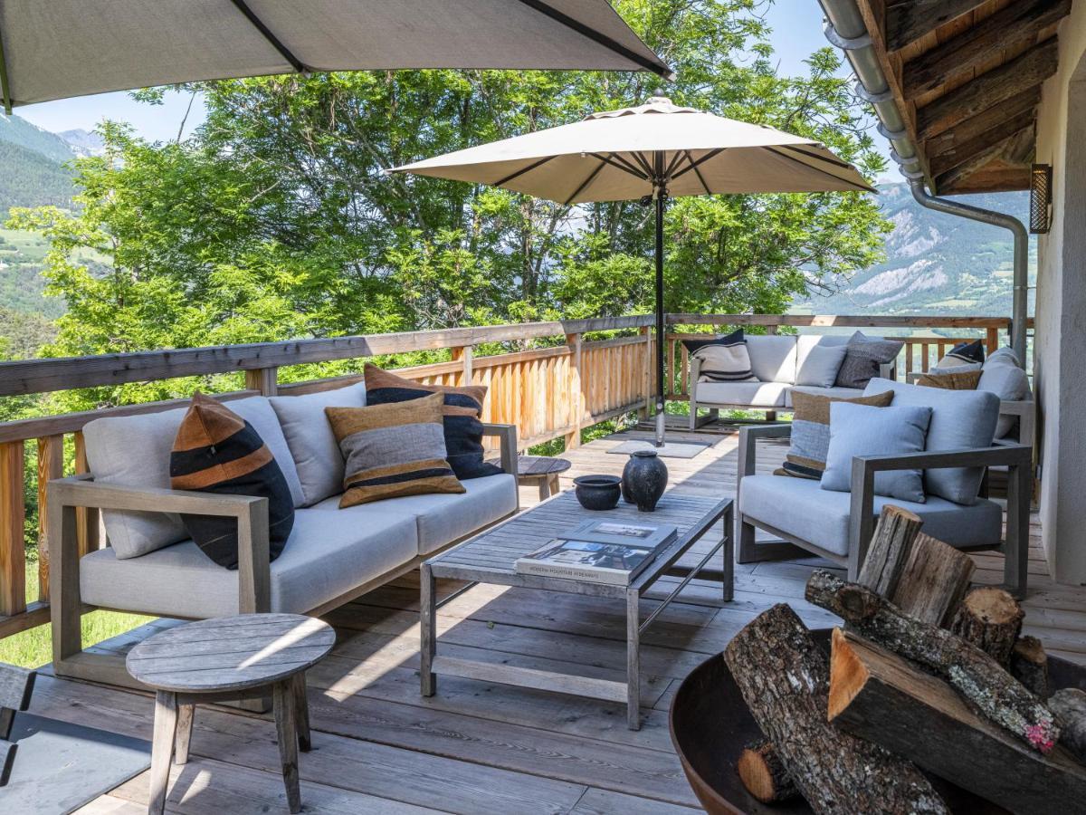 Superbe Ferme Renovee En Chalet De Luxe En Pleine Nature Barcelonnette Exteriör bild